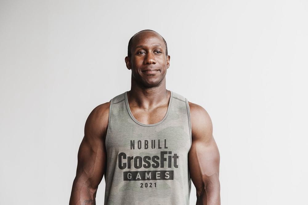 Débardeurs NOBULL Homme Vert Camouflage - NOBULL Crossfit Games® 2021,France (7869-BLHOT)